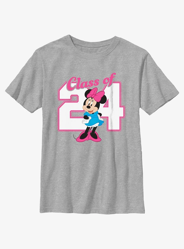 Disney Minnie Mouse Graduating Class Of 2024 Youth T-Shirt