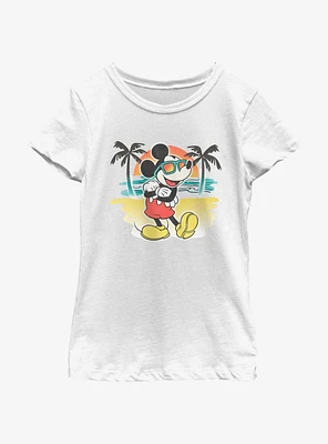 Disney Mickey Mouse Airbrushed Summer Youth Girls T-Shirt