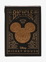 Bicycle Disney Mickey Mouse Black & Gold Playing Cards