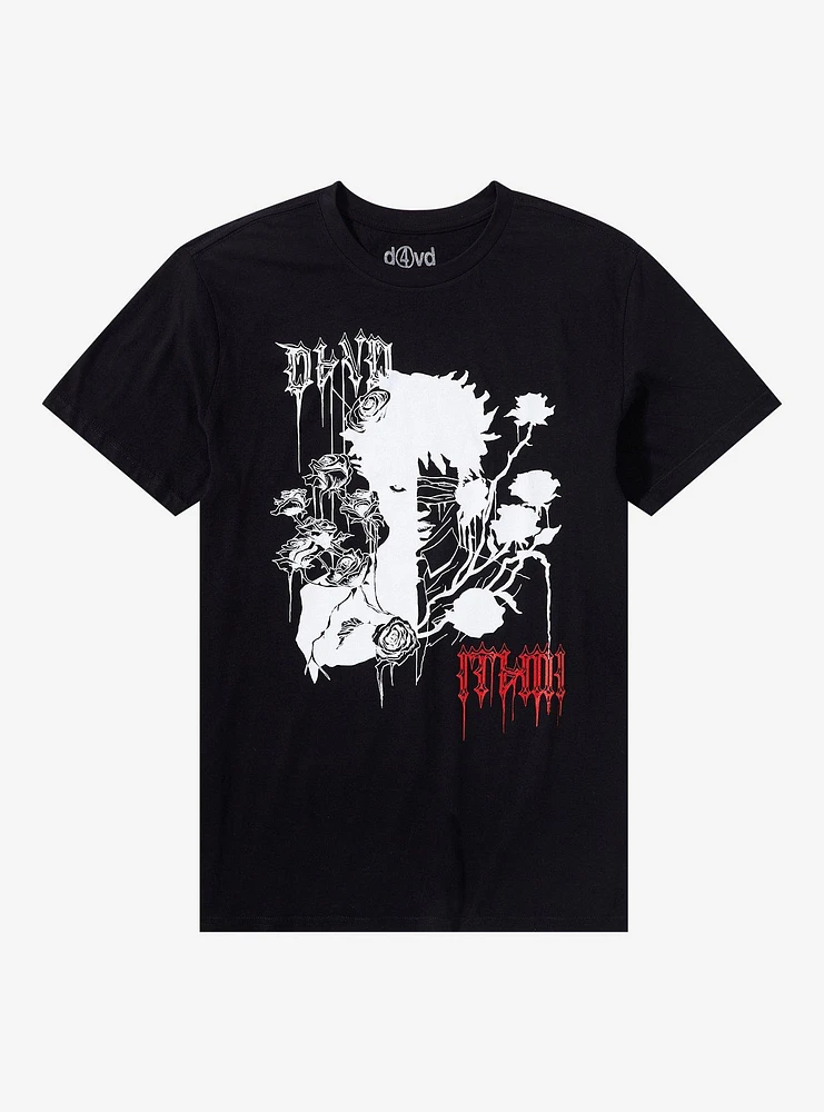 D4VD Anime Boy With Roses T-Shirt