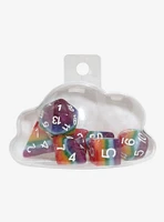 Rainbow Cloud Polyhedral Dice Set Hot Topic Exclusive