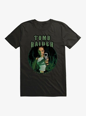 Tomb Raider Lara Croft Green Flames T-Shirt