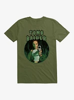 Tomb Raider Lara Croft Green Flames T-Shirt