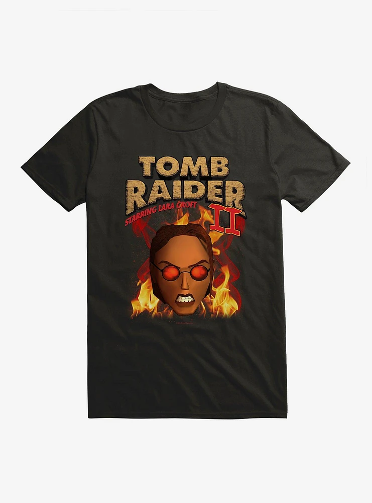Tomb Raider II Lara Croft Flames T-Shirt