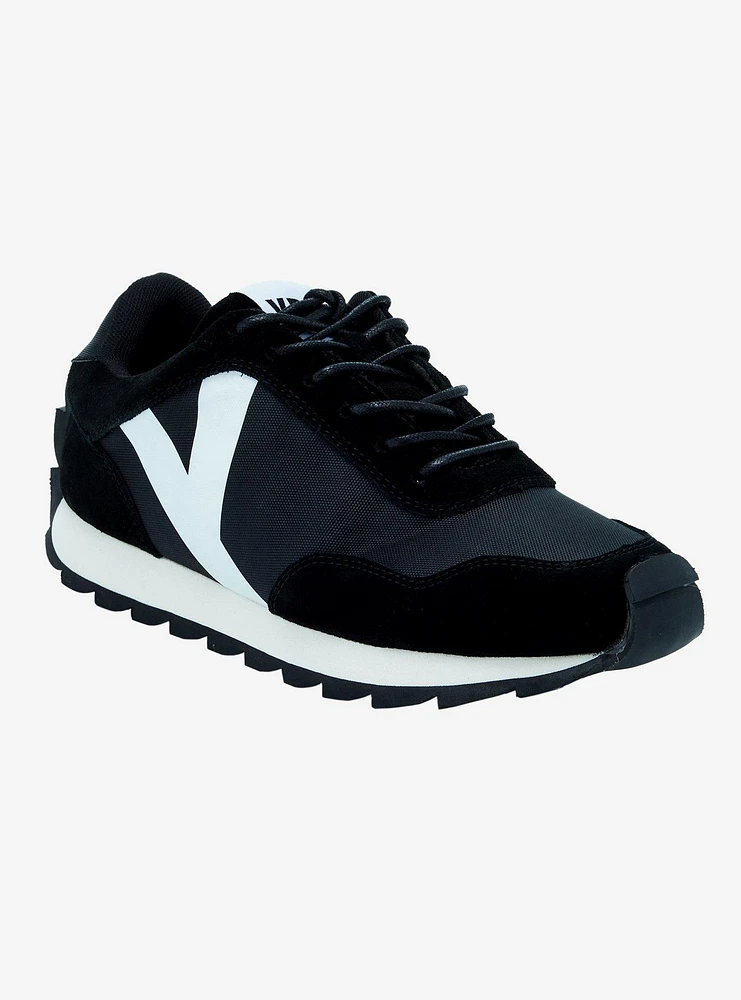 YRU Black & White Flash Sneakers