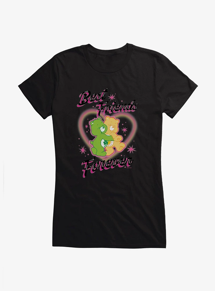 Care Bears Good Luck Bear & Funshine Best Friends Forever Girls T-Shirt