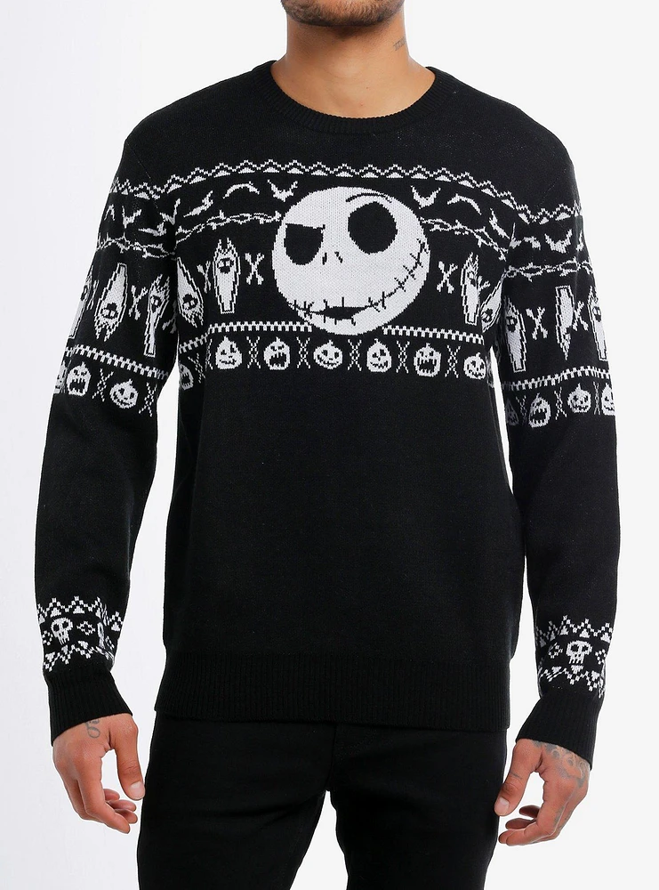 Our Universe The Nightmare Before Christmas Jack Fair Isle Intarsia Sweater