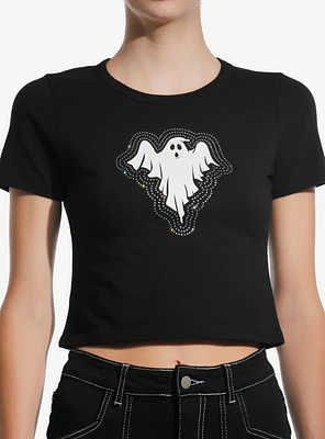 Rhinestone Glow-In-The-Dark Ghost Girls Baby T-Shirt