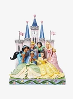 Disney Princesses Group in Front of Castle Figure