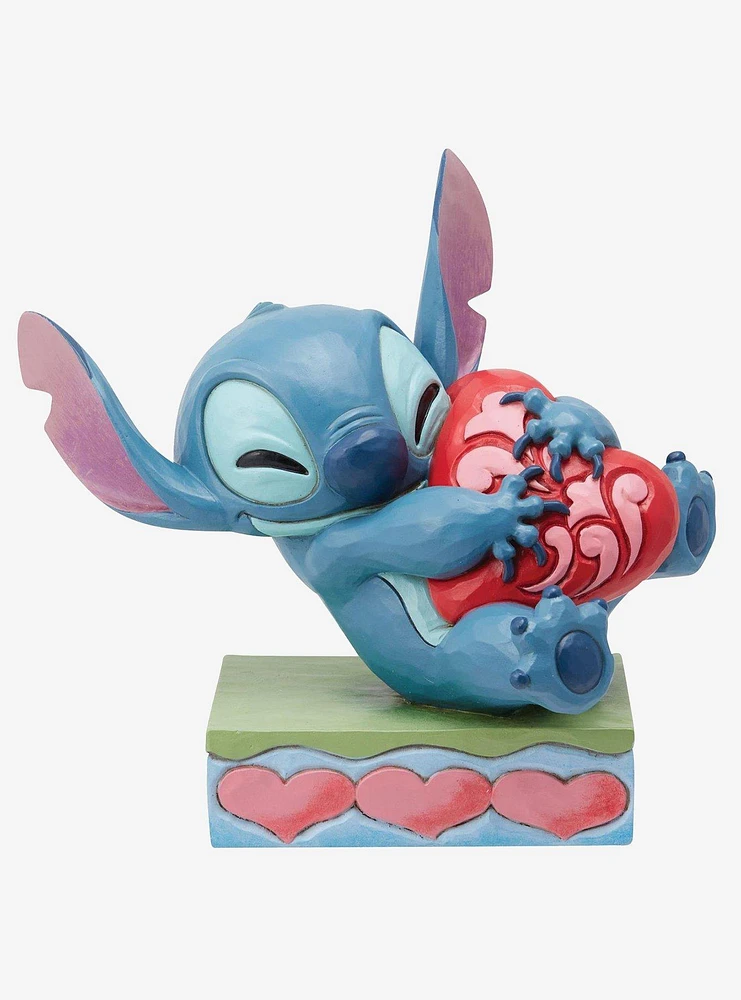 Disney Lilo & Stitch Hugging Heart Figure