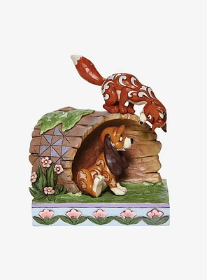 Disney The Fox and the Hound On Log Figure