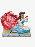 Disney Beauty and The Beast Belle Clear Resin Rose Figure
