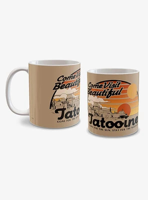 Star Wars Come Visit Sunset Tatooine Mug