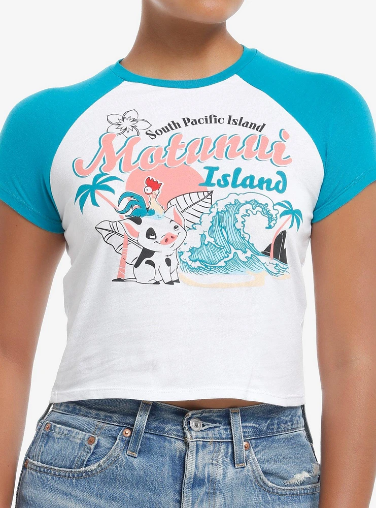 Disney Moana Pua & Hei Raglan Girls Baby T-Shirt