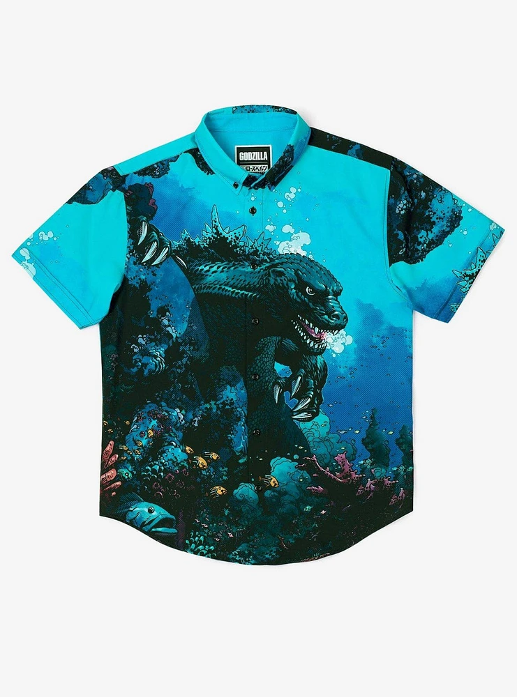 RSVLTS Godzilla "From the Depths" Button-Up Shirt