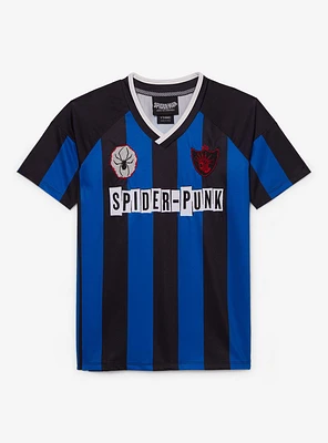 Marvel Spider-Man: Across the Spider-Verse Spider-Punk Striped Youth Soccer Jersey