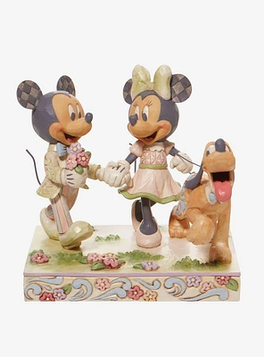 Disney Mickey & Minnie White Woodland Figure