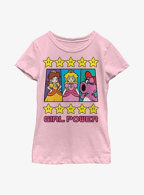 Nintendo Super Mario Girl Power Trio Youth Girls T-Shirt