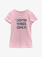 Disney Lilo & Stitch Good Vibes Youth Girls T-Shirt