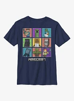 Minecraft 9 Character Boxup Youth T-Shirt