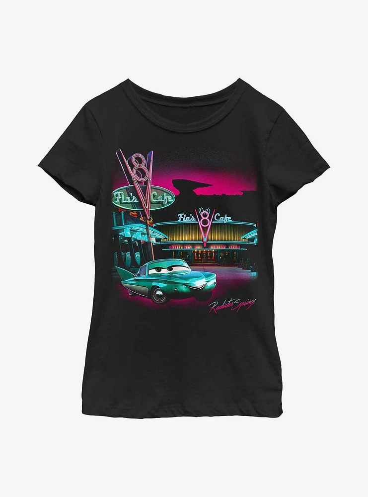 Disney Pixar Cars Flo's Place Youth Girls T-Shirt