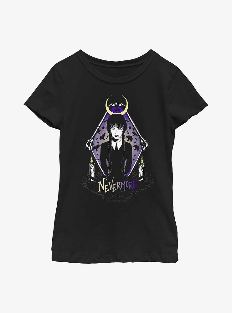 Wednesday Nevermore Youth Girls T-Shirt