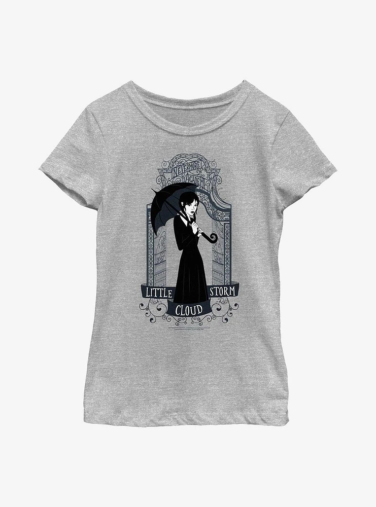 Wednesday Little Cloud Storm Youth Girls T-Shirt