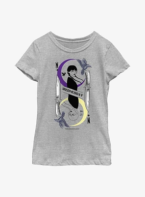 Wednesday Tarot Card Balance Youth Girls T-Shirt