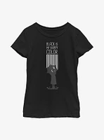 Wednesday Black Is My Happy Color Youth Girls T-Shirt