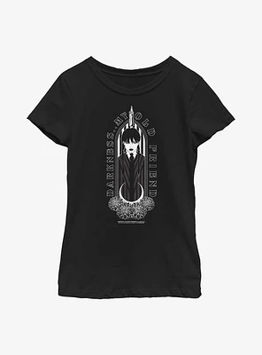 Wednesday Darkness My Old Friend Youth Girls T-Shirt