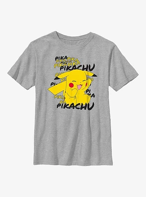 Pokemon Pikachu Cracks A Joke Youth T-Shirt