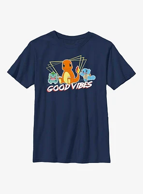 Pokemon Good Vibes Starter Pack Youth T-Shirt