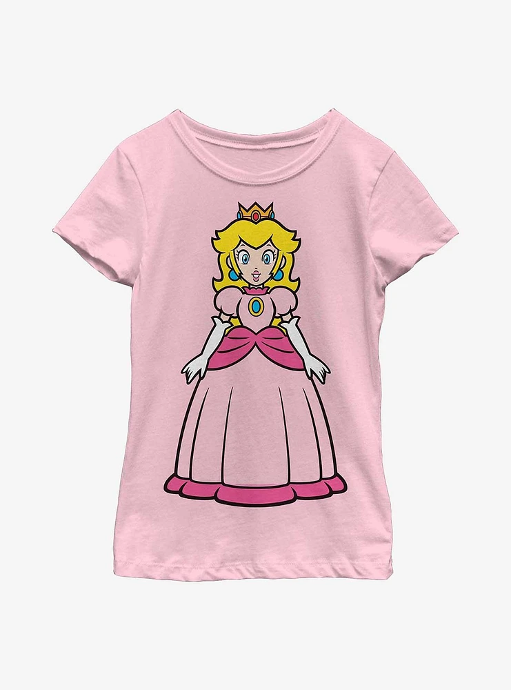 Nintendo Super Mario Princess Peach Portrait Youth Girls T-Shirt