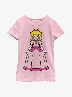 Nintendo Super Mario Princess Peach Portrait Youth Girls T-Shirt