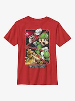 Nintendo Super Mario Break On Through Characters Youth T-Shirt