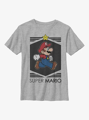 Nintendo Super Mario Running Geometric Youth T-Shirt