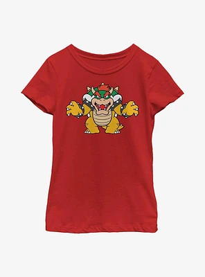 Nintendo Super Mario Just Bowser Youth Girls T-Shirt