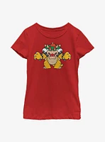 Nintendo Super Mario Just Bowser Youth Girls T-Shirt