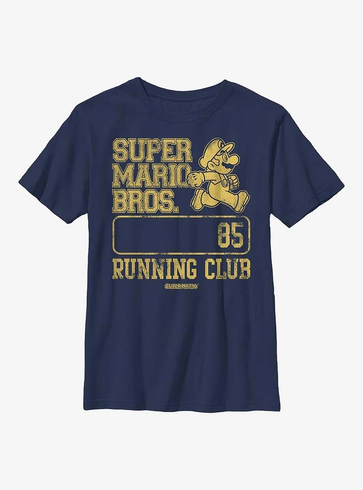 Nintendo Super Mario Collegiate Running Club Youth T-Shirt