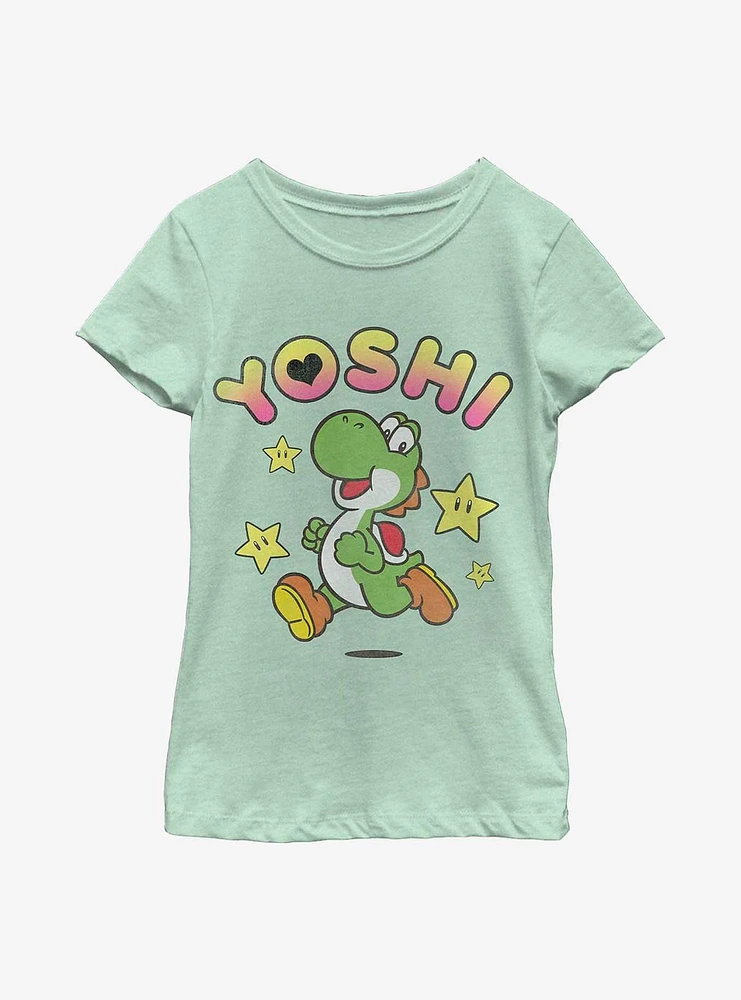 Nintendo Super Mario Yoshi the Stars Youth Girls T-Shirt