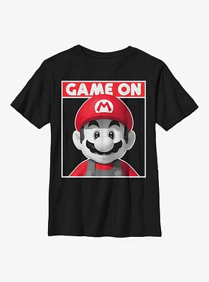 Nintendo Super Mario Game On Poster Portrait Youth T-Shirt