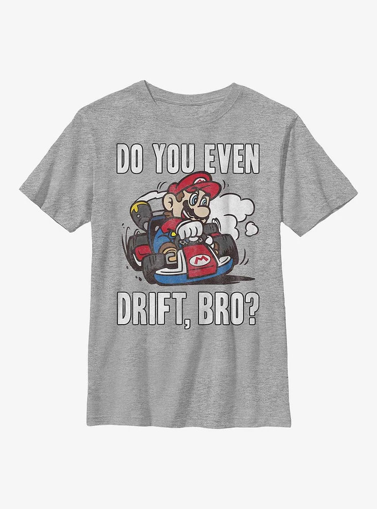 Nintendo Super Mario Do You Even Drift Bro Youth T-Shirt