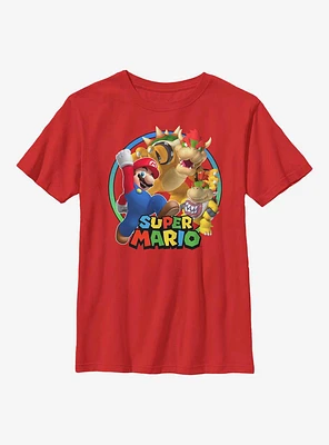 Nintendo Super Mario Leaps And Bounds Youth T-Shirt