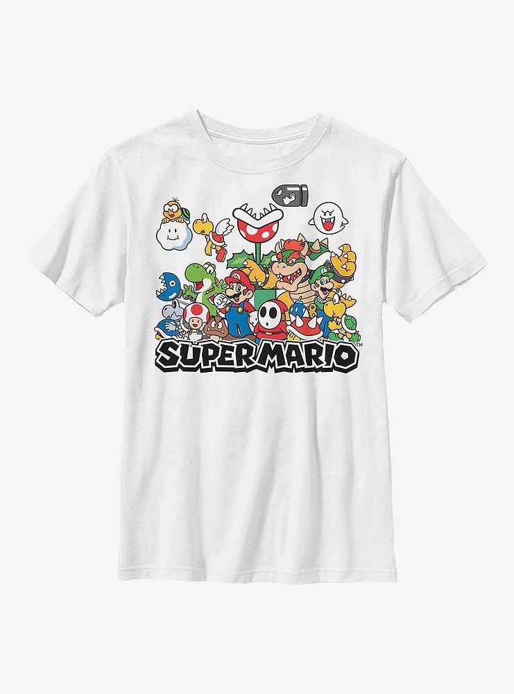 Nintendo Super Mario Kingdom Squad Youth T-Shirt