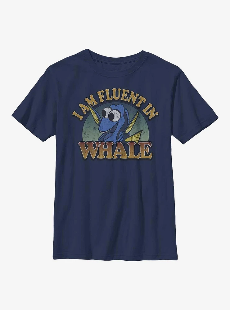 Disney Pixar Finding Nemo I Am Fluent Whale Dory Youth T-Shirt