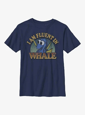 Disney Pixar Finding Nemo I Am Fluent Whale Dory Youth T-Shirt