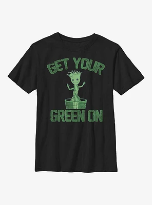 Marvel Guardians Of The Galaxy Get Your Green On Youth T-Shirt