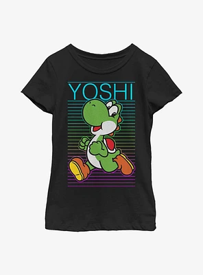 Nintendo Super Mario Yoshi Linear Path Youth Girls T-Shirt