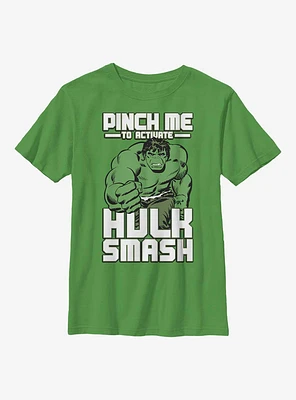 Marvel Hulk Smash Pinch Long-Sleeve Youth T-Shirt