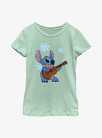 Disney Lilo And Stitch Flowers Youth Girls T-Shirt